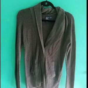American Eagle Outfitters Large Long Sleeve Gray Button Up Sweater